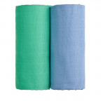 T-TOMI Cloth towels TETRA EXCLUSIVE COLLECTION Blue + Green